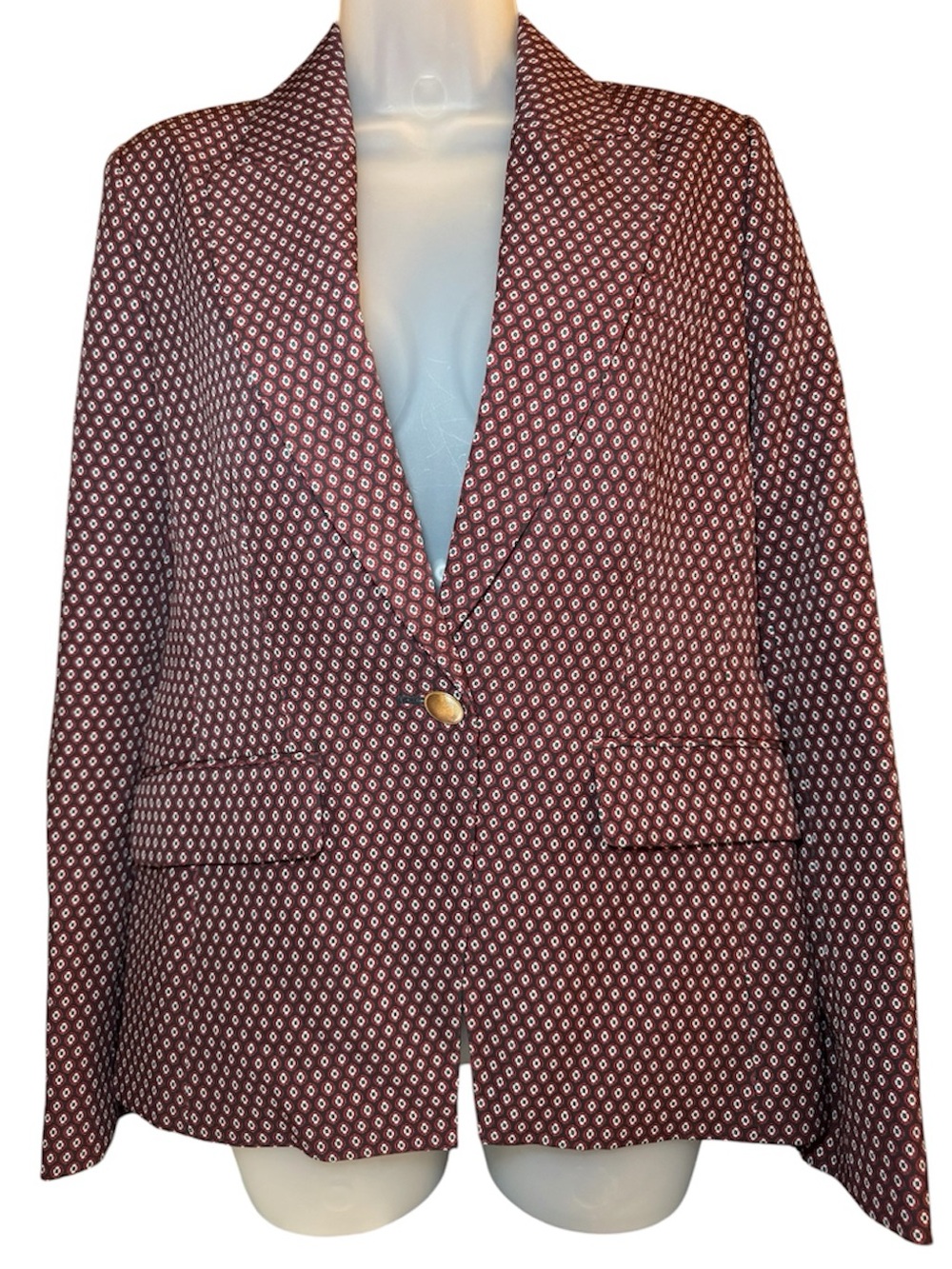 Elie Tahari Women’s Geometric Print Blazer Size 6